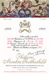 Mouton Rothschild 1968 Label by Bona