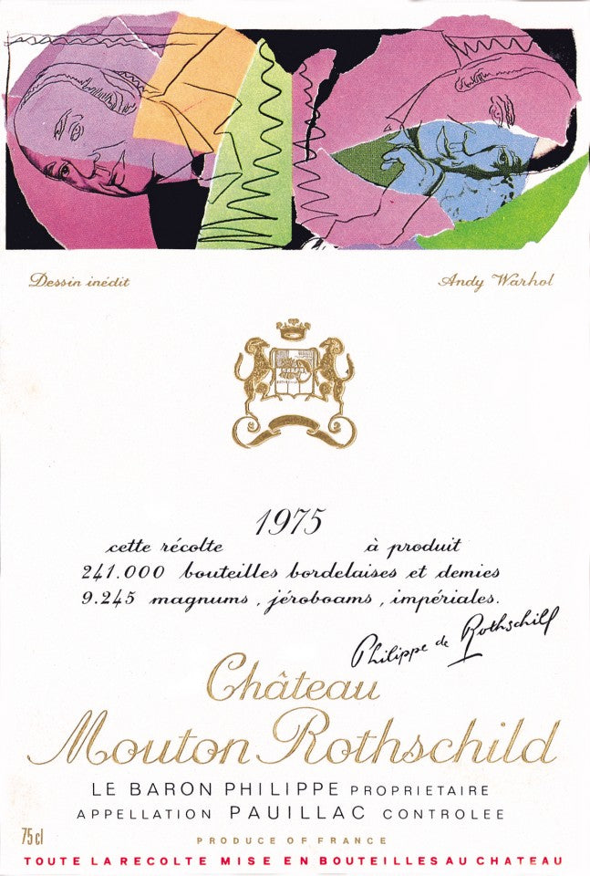 Mouton Rothschild 1975 Label by Andy Warhol