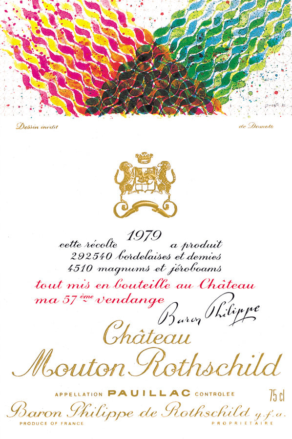 Mouton Rothschild 1979 Label by Hisao Domoto