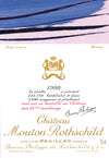 Mouton Rothschild 1980 Label by Hans Hartung