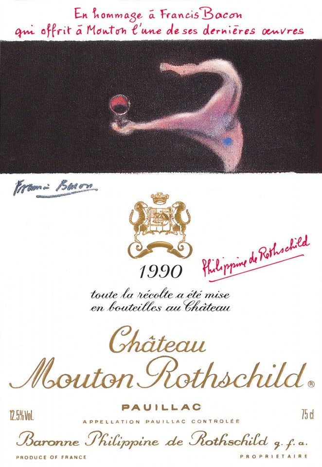 Mouton Rothschild 1990 Label, Hommage à Francis Bacon