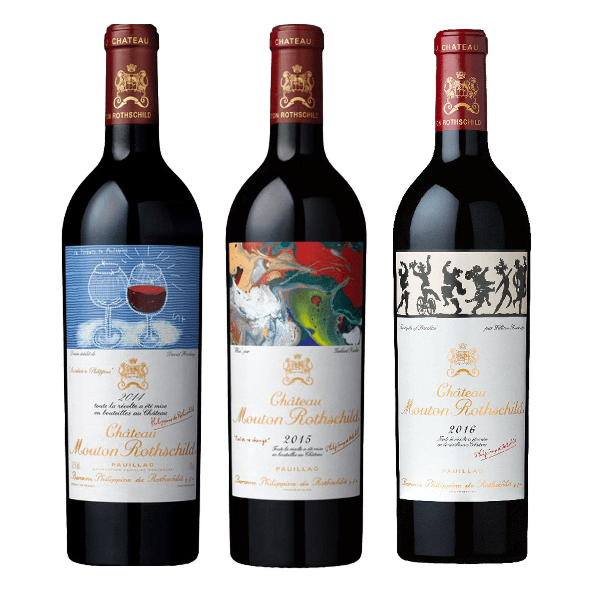Château Mouton Rothschild Vertical (2014-2016)