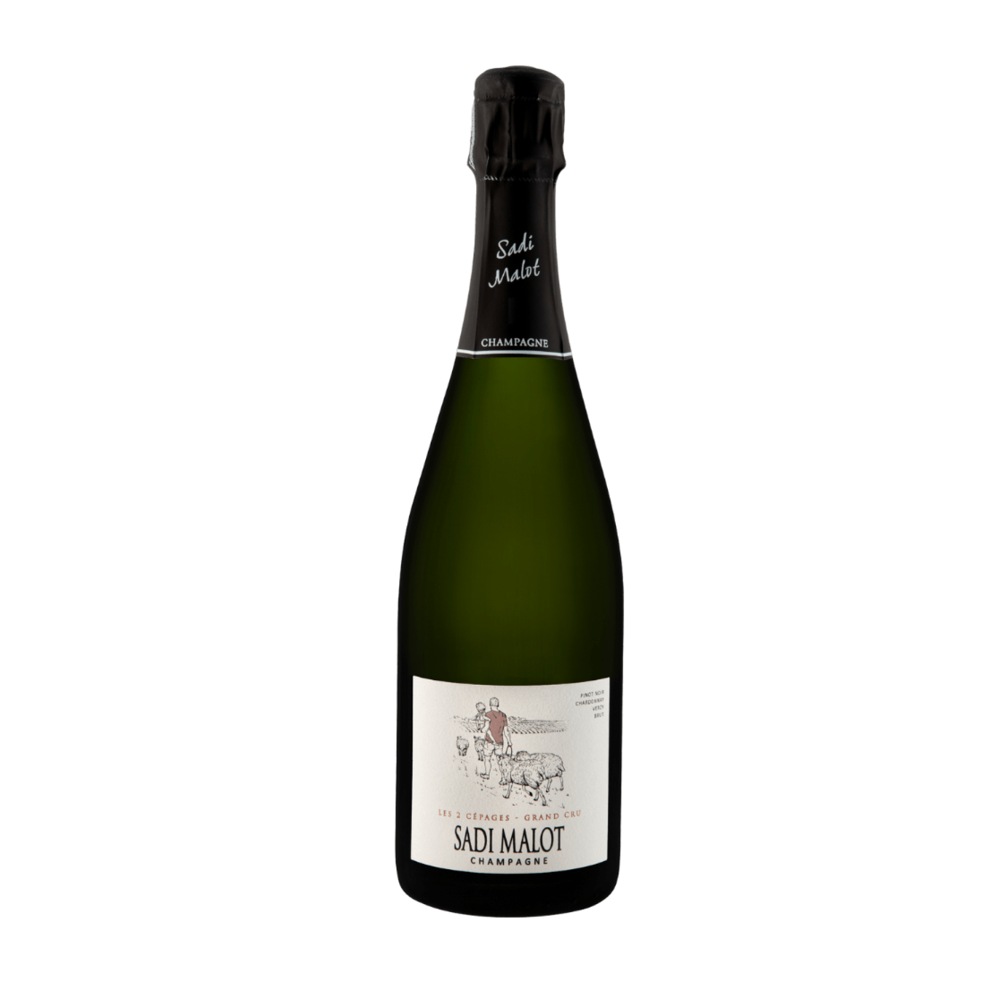 Sadi Malot 'Le 2 Cépages' Champagne Extra Brut NV